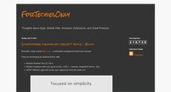 Desktop Screenshot of fortechiesonly.com