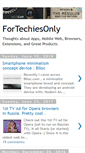 Mobile Screenshot of fortechiesonly.com